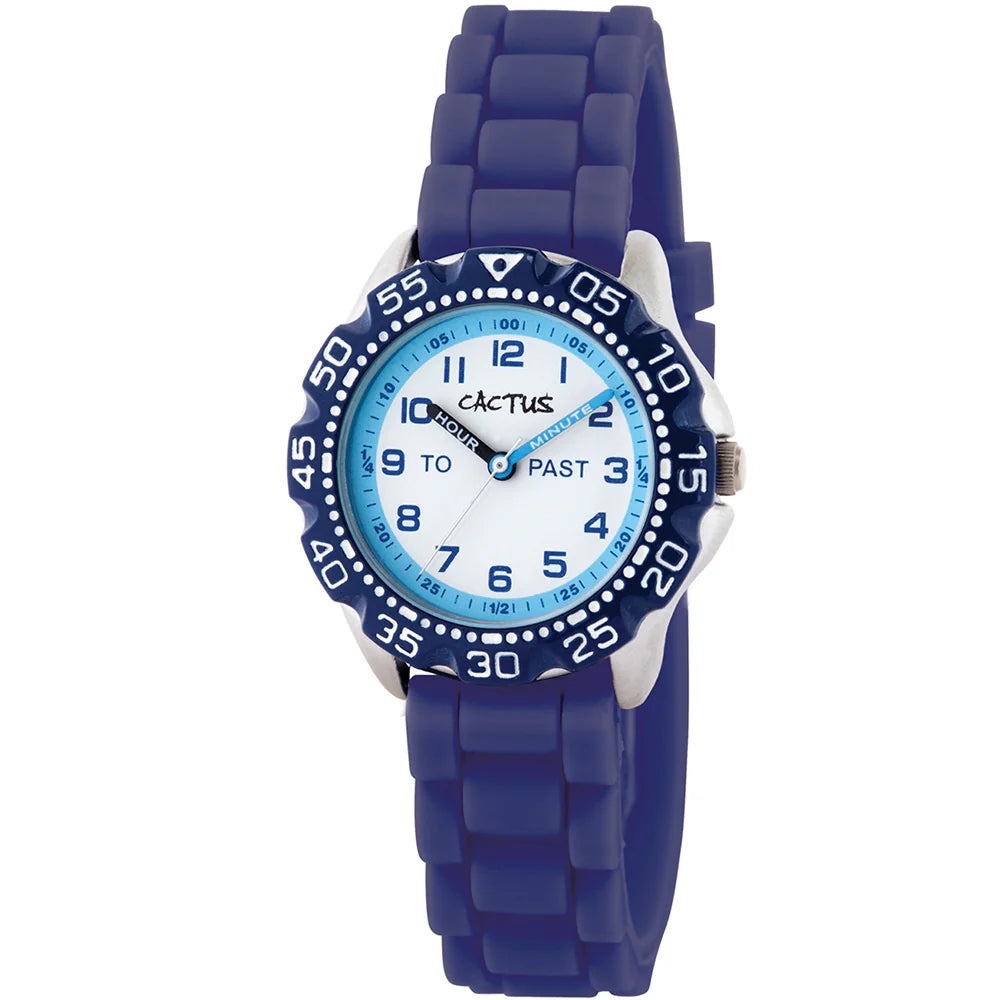 Time Teacher 30m Splashproof / Navy Blue silicone band CAC-148-M03