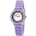 Purple Time Teacher Kids Watch 30m Splashproof / Purple silicone band CAC-148-M09