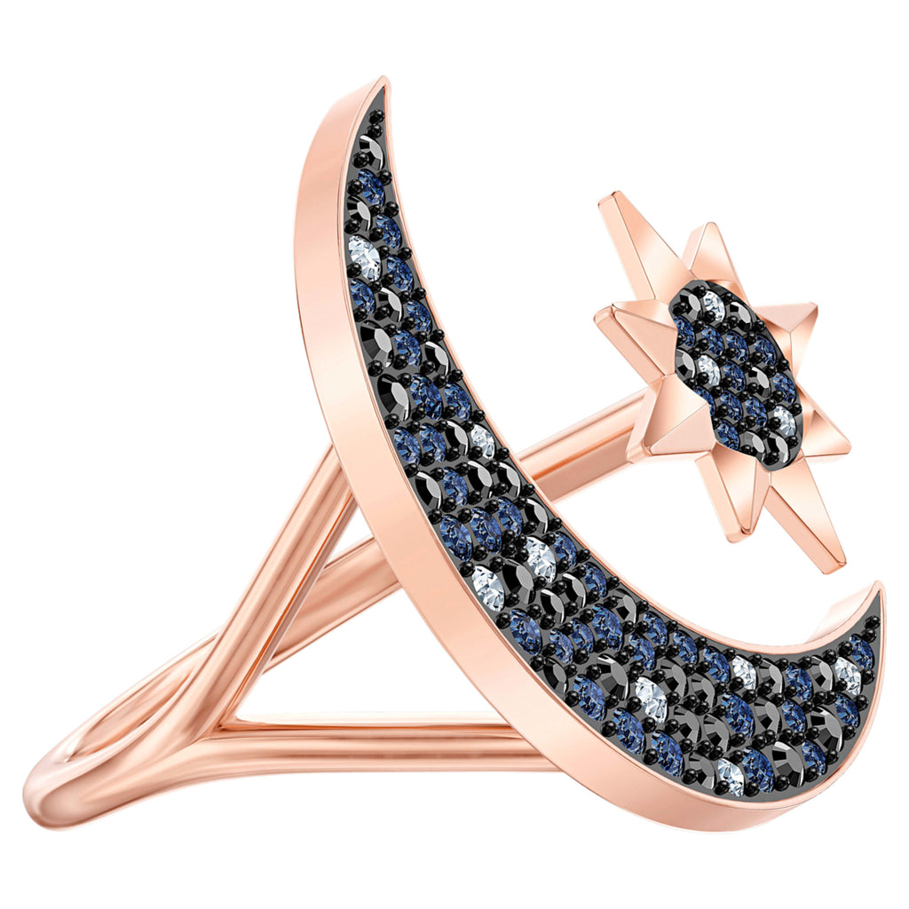 Symbolica Moon Ring Rose Gold plated Size 55 5499613