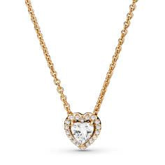 Sparkling Heart 14k Gold Collier Necklac 359520C01-45