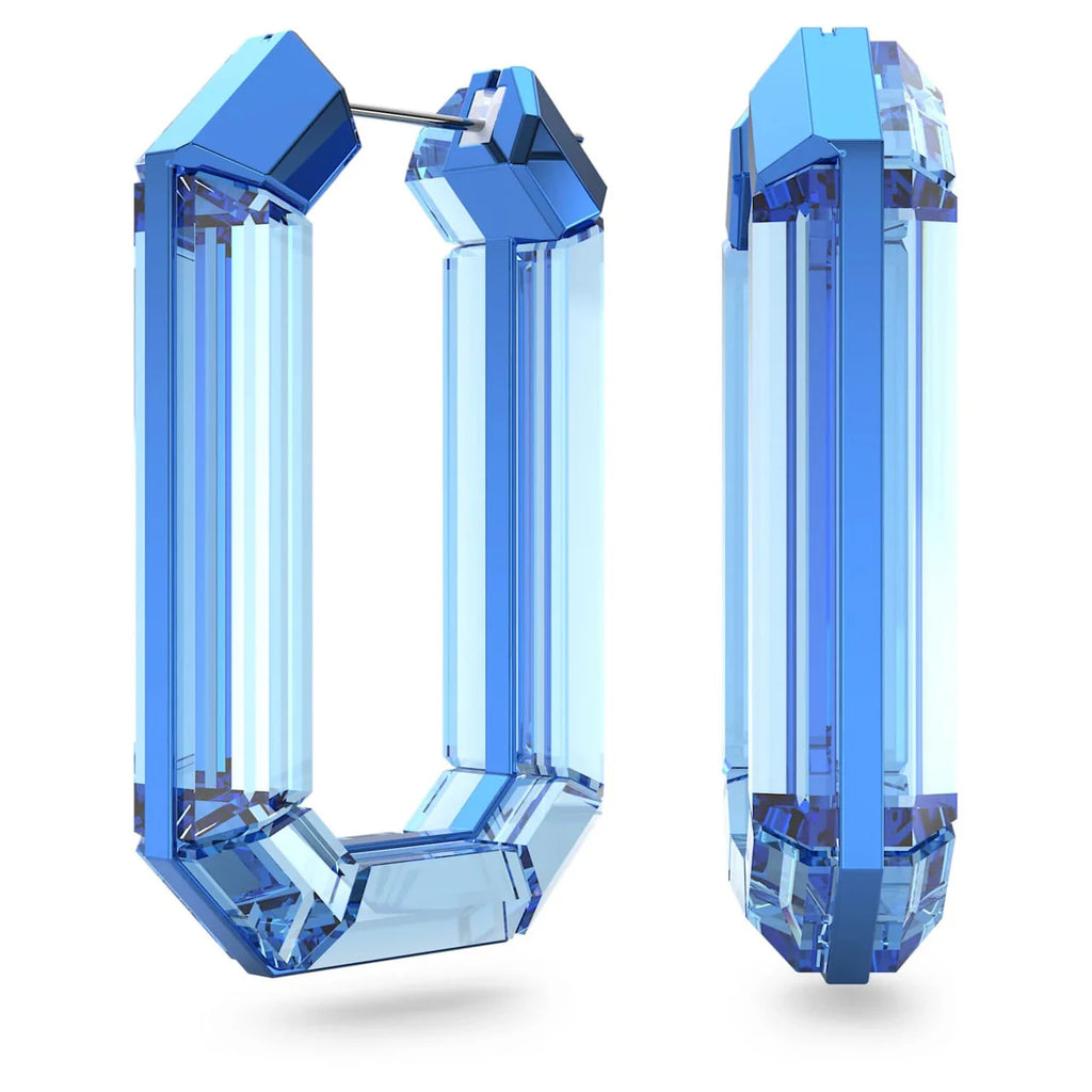 Lucent Aqua Hoop Earrings 5600788