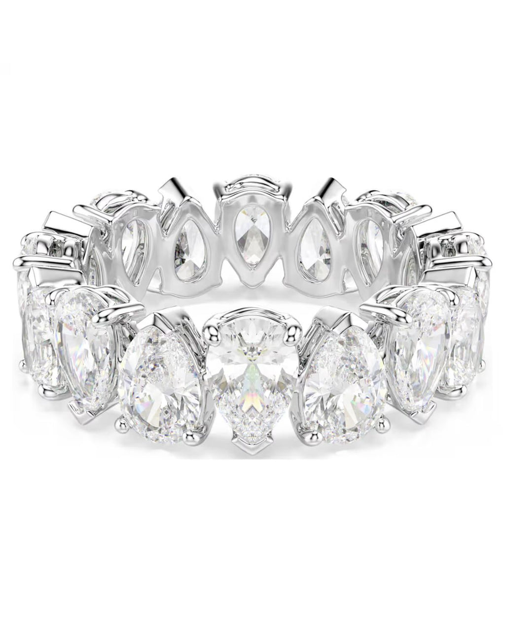 Matrix Vittore ring Pear cut White Silver-tone finish Size 52 5572825