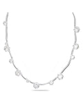 Constella Round White Crystal Necklet 5638696