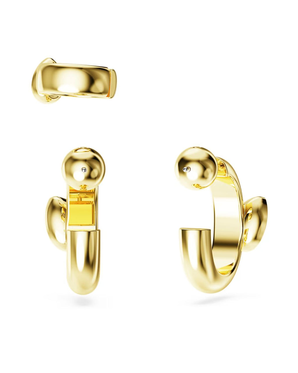 Dextera Gold Tone Hoop Earrings & Ear Cuff Set 5663262