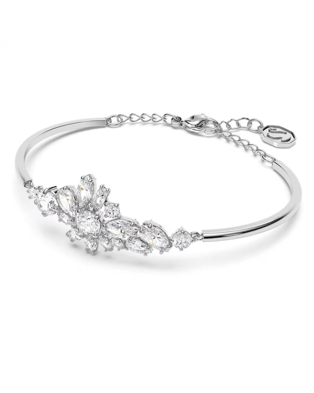 Gema Flower White Crystal Bangle 5644681