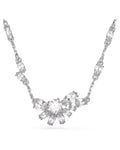 Gema Flower Necklace - White with Rhodium Plating 5644683