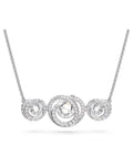 RL Generation Rhodium Plated Crystal Necklet 5636587