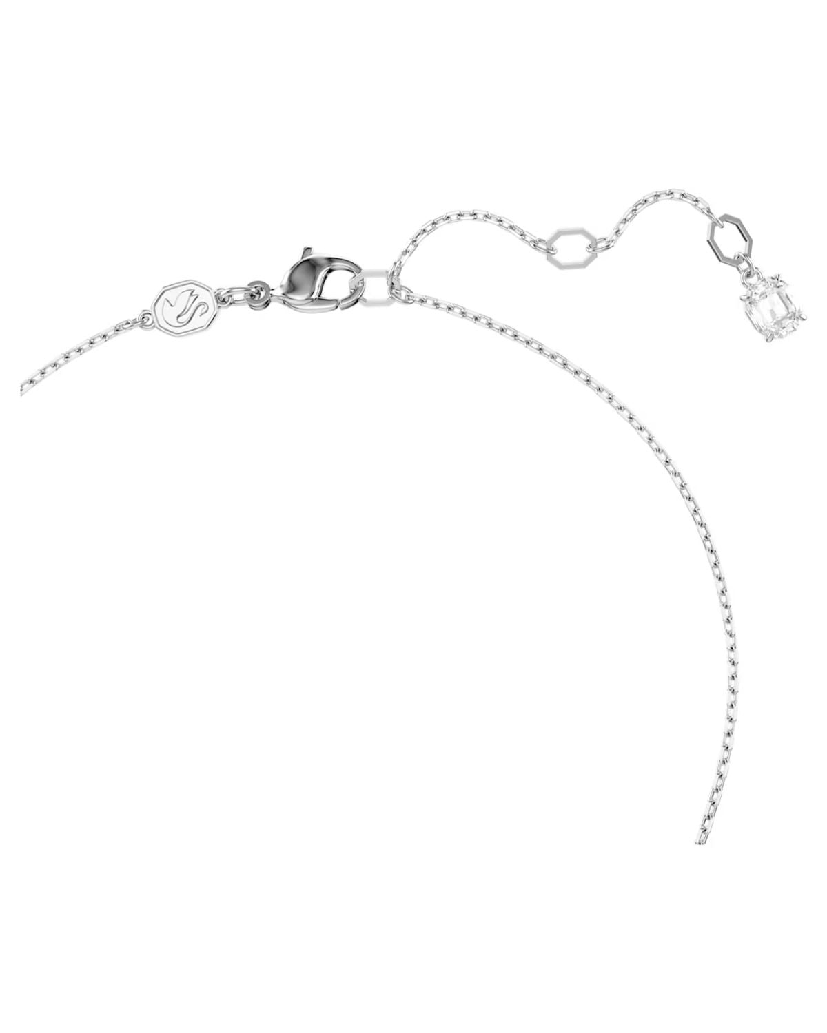 Idyllia pendant Heart, Blue, Rhodium plated 5680403