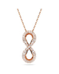 Hyperbola pendant Infinity, White, 18k rose gold finish 5677623