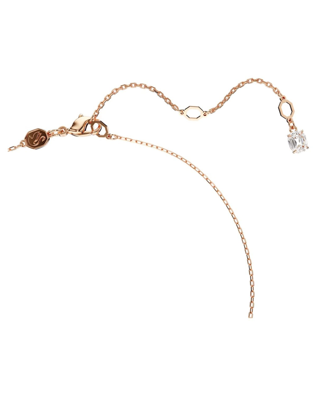 Hyperbola pendant Infinity, White, 18k rose gold finish 5677623