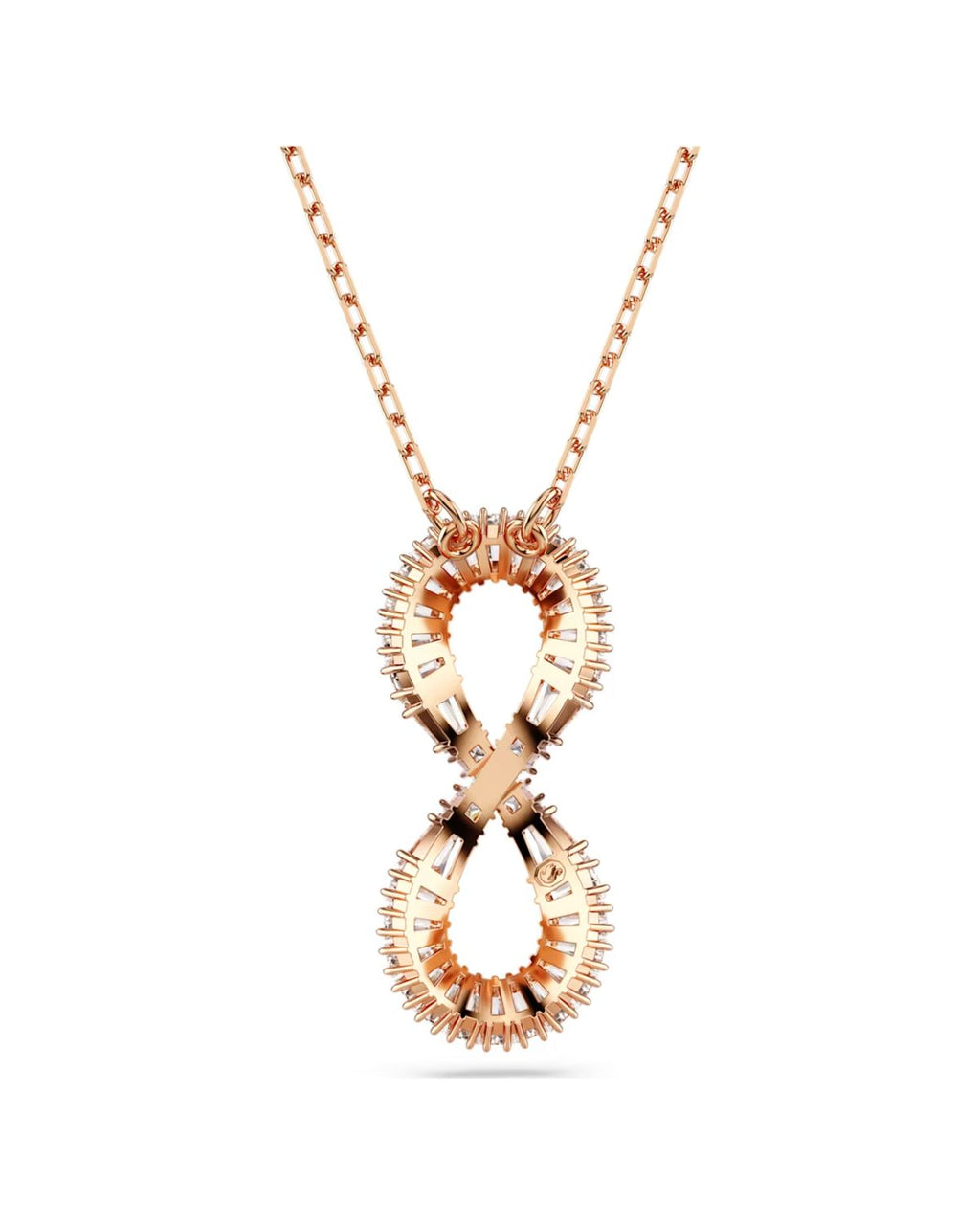 Hyperbola pendant Infinity, White, 18k rose gold finish 5677623