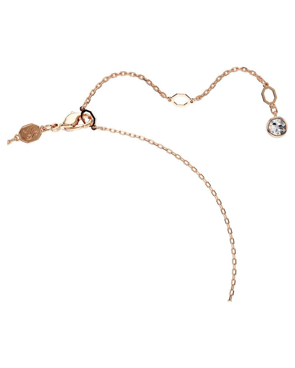 Hyperbola set Infinity, White, Rose gold-tone plated 5682483