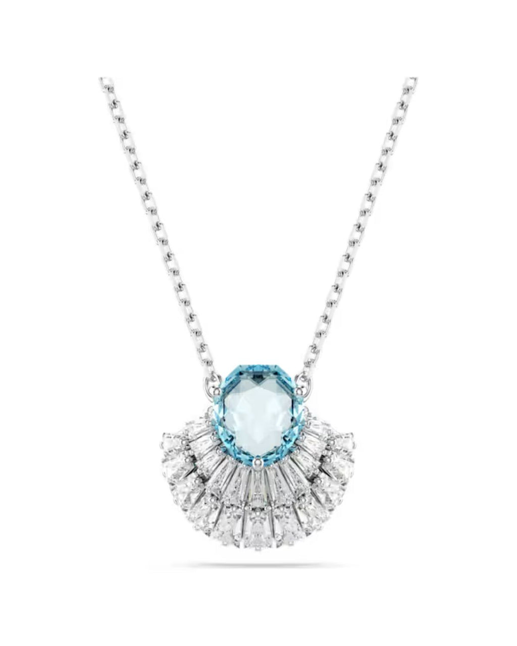 Idyllia pendant Shell, Blue, Rhodium plated 5689195