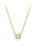 Imber pendant Round cut, White, Gold-tone plated 5684511