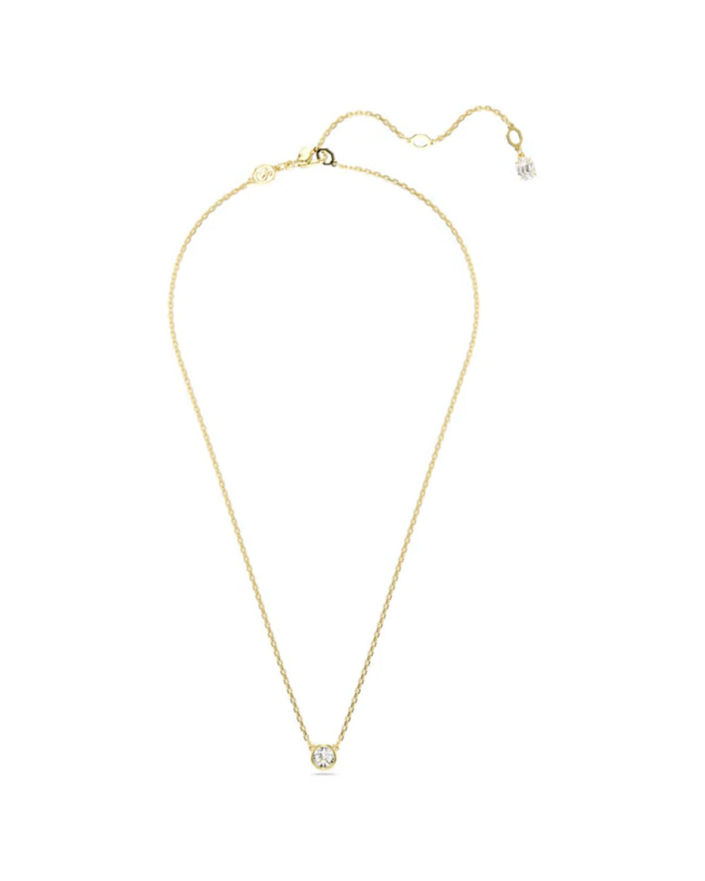 Imber pendant Round cut, White, Gold-tone plated 5684511