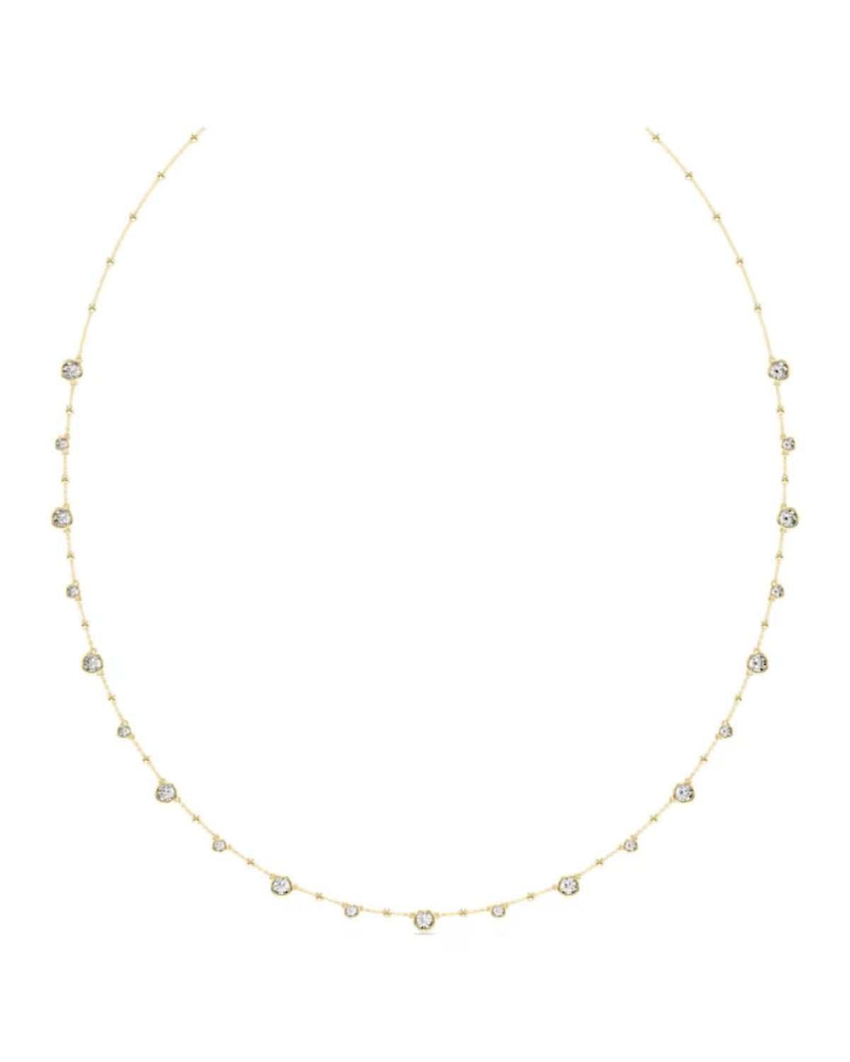 Imber strandage Round cut, White, Gold-tone plated 5680091