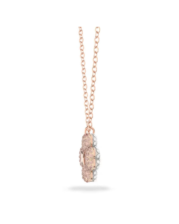 Latisha pendant, Flower, Pink, Rose gold-tone plated