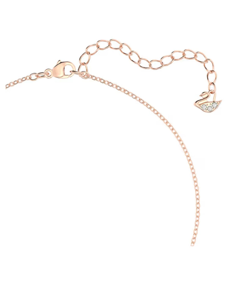 Latisha pendant, Flower, Pink, Rose gold-tone plated