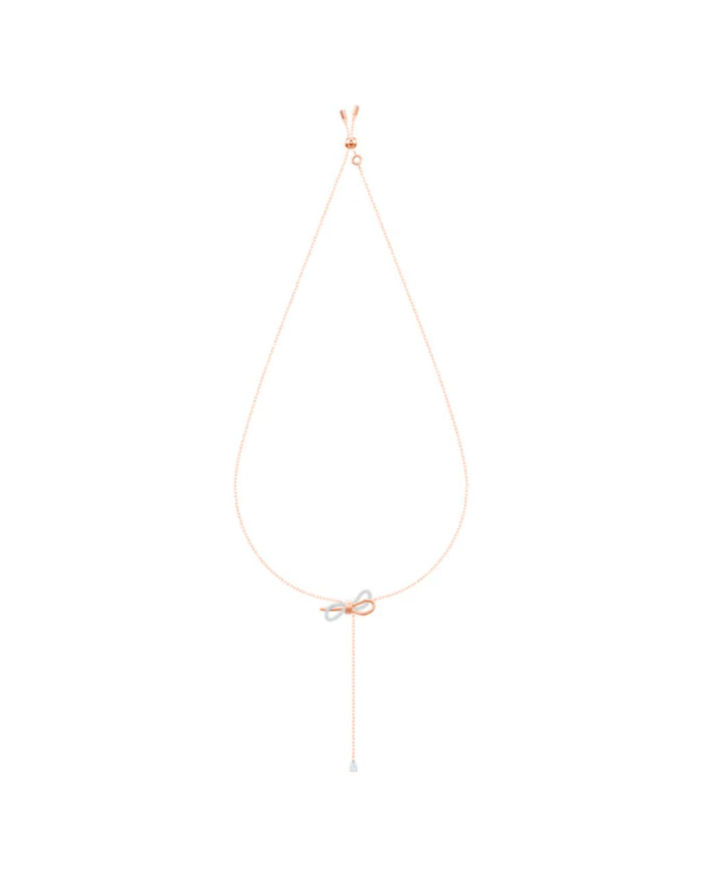 Lifelong Bow necklace Bow, White, Mixed metal finish 5447082