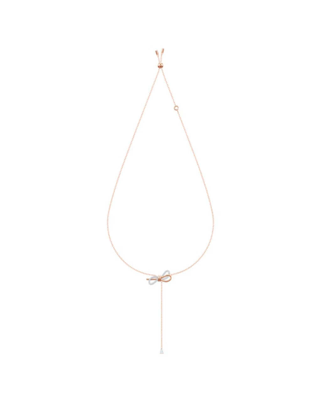 Lifelong Bow necklace Bow, White, Mixed metal finish 5447082