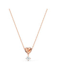 Lifelong Heart pendant White, 18k rose gold finish 5516542