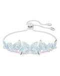 Idyllia Lilia bracelet Butterfly, Blue, Rhodium plated M 5662184