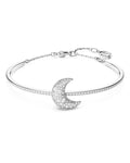 Luna bangle Moon, White, Rhodium plated M 5666175