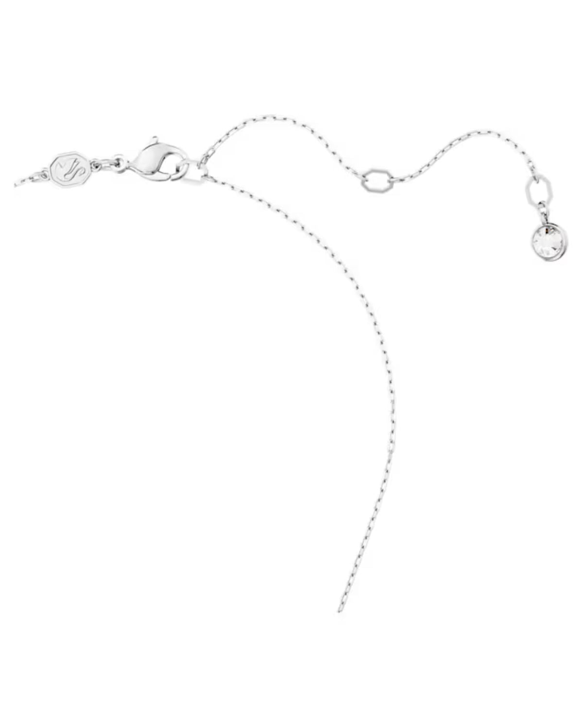 Luna pendant Moon, White, Rhodium plated 5666181