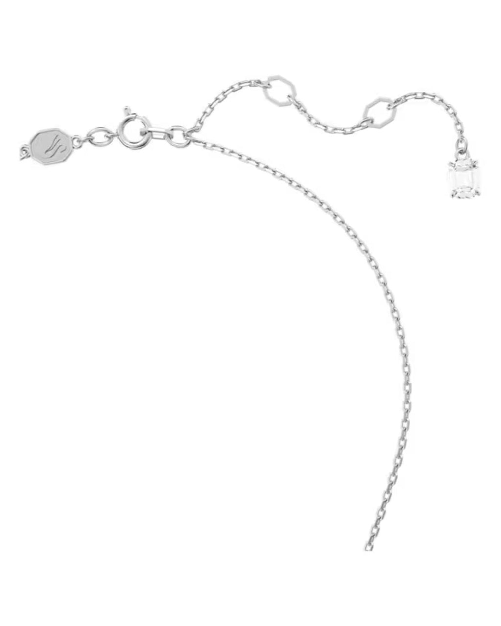 Matrix pendant Mixed cuts, Heart, White, Rhodium plated 5647924