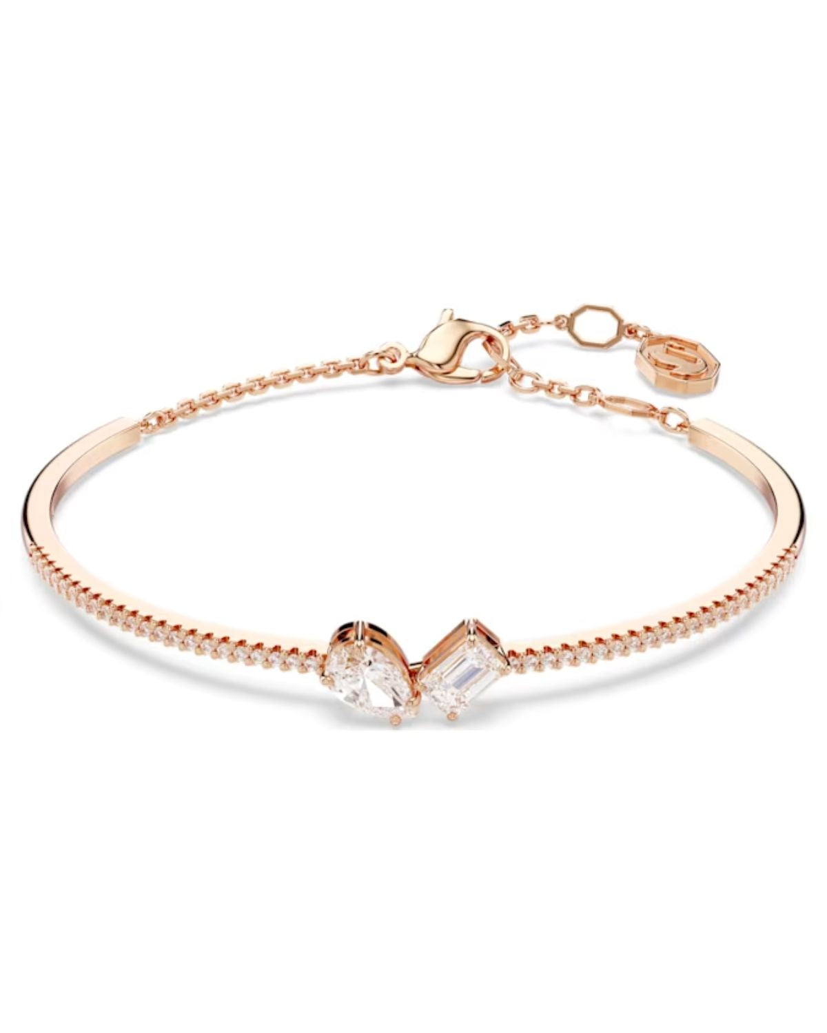 Mesmera set Mixed cuts, White, Rose gold-tone plated 5684779