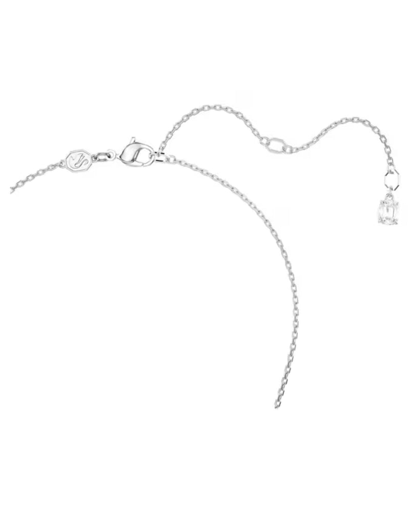 Mesmera set, Mixed cuts, White, Rhodium plated