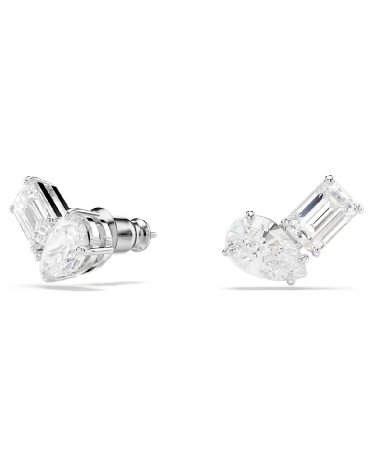 Mesmera set Mixed cuts, White, Rhodium plated 5665829
