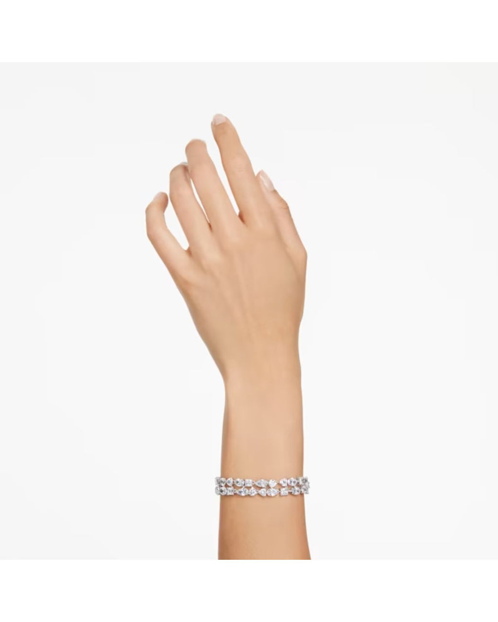 RE Mesmera bracelet Mixed cuts, White, Rhodium plated 5669927