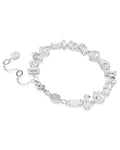 Mesmera Rhodium Plated White Crystal Bracelet 5661529
