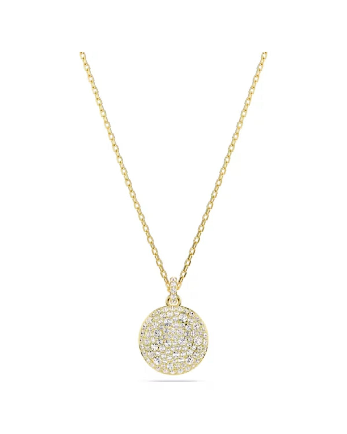 Sublima layered pendant White, 18k gold finish 5683442