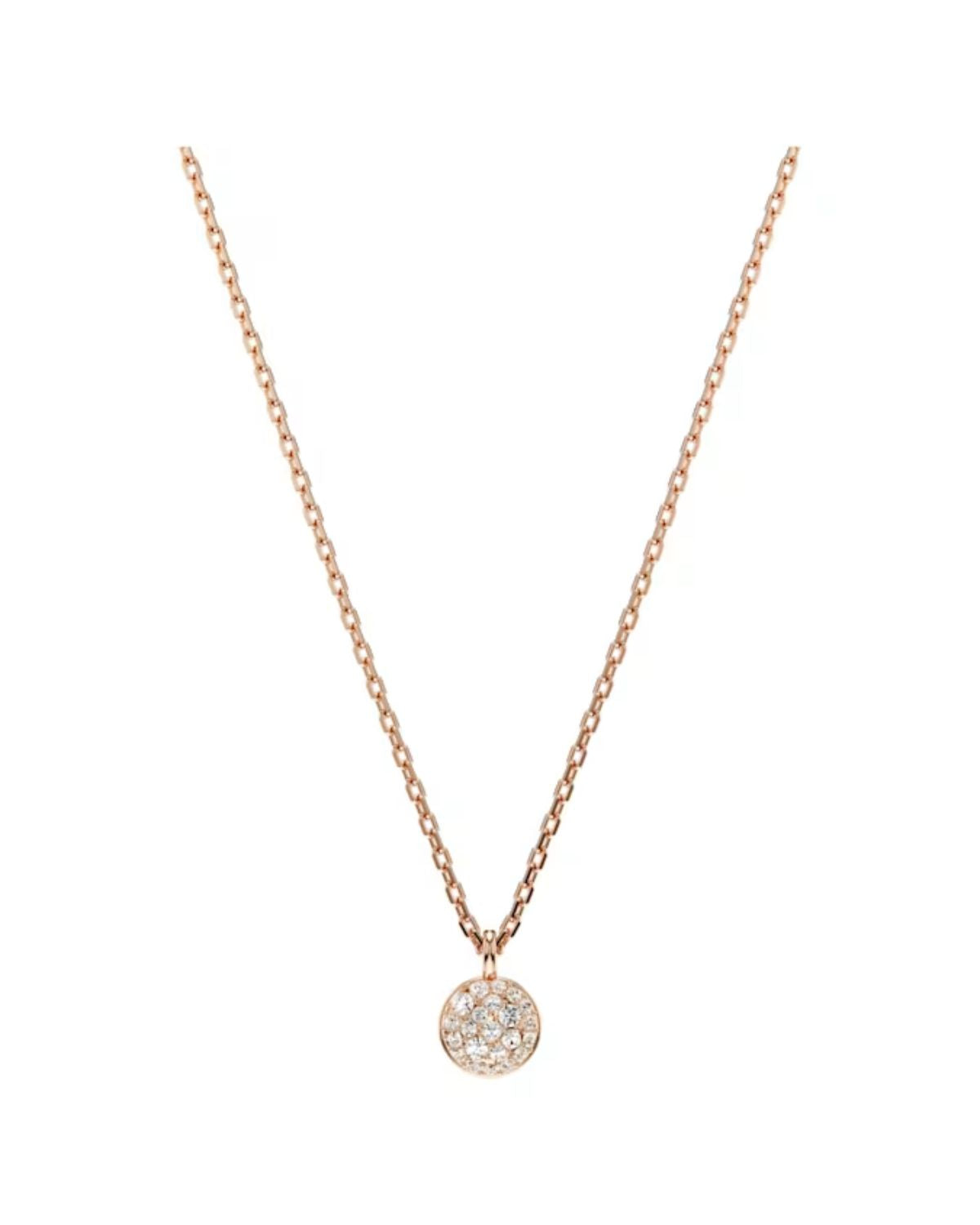 Sublima layered pendant White, 18k rose gold finish 5683449