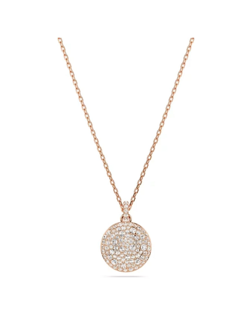 Sublima layered pendant White, 18k rose gold finish 5683449