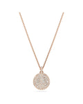 Sublima layered pendant White, 18k rose gold finish 5683449