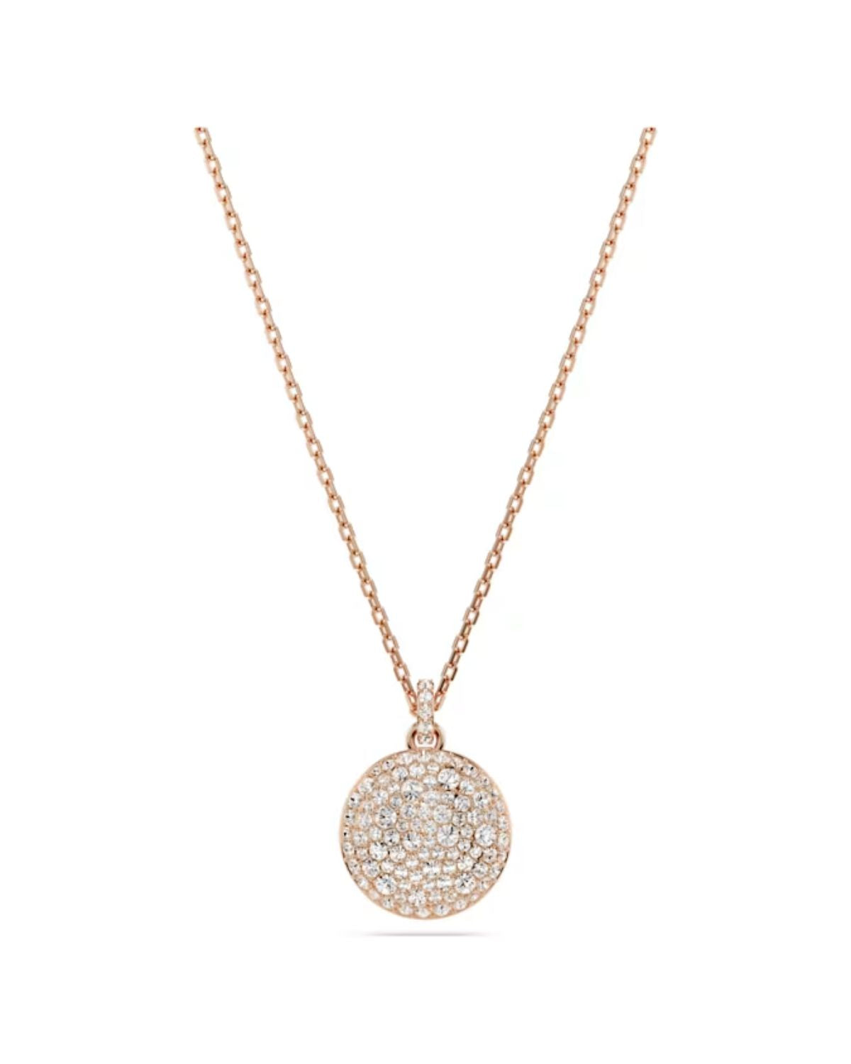 Sublima layered pendant White, 18k rose gold finish 5683449