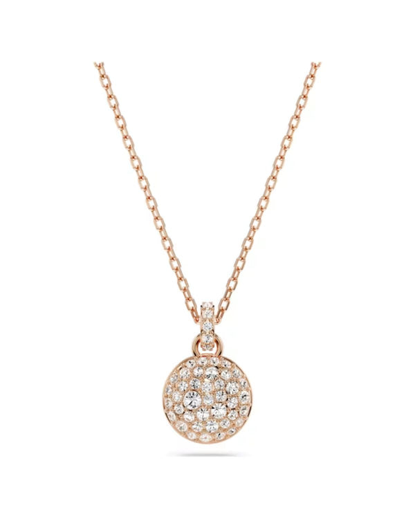 Meteora pendant, White, Rose gold-tone plated