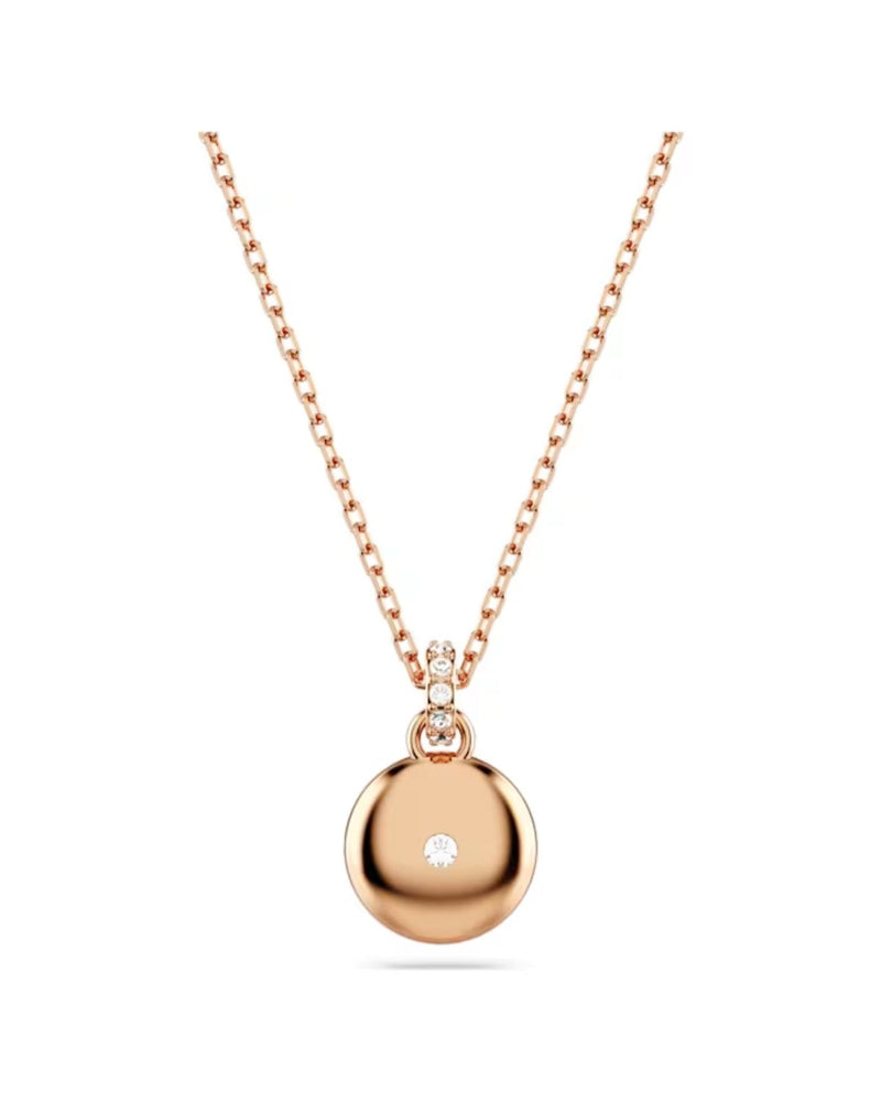 Meteora pendant, White, Rose gold-tone plated