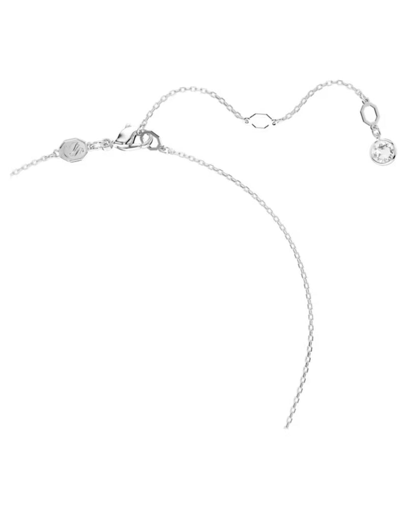 Meteora set, White, Rhodium plated