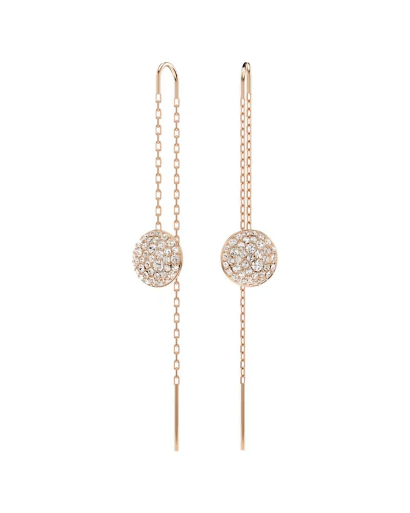 Meteora set, White, Rose gold-tone plated