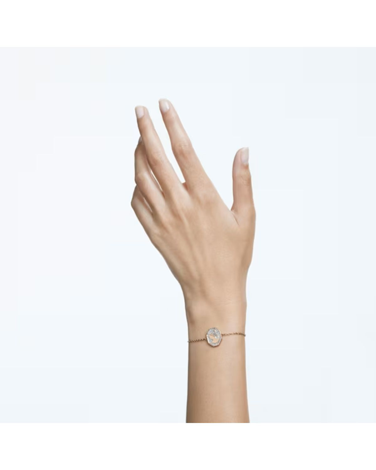 Signum Swan Rose Tone Adjustable Bracelet 5621107