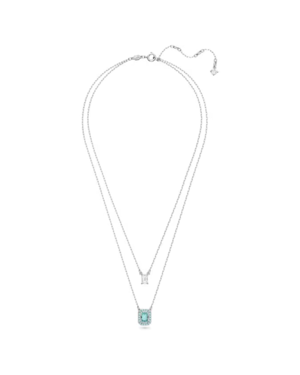 Millenia Blue Crystal Layered Necklace 5640557