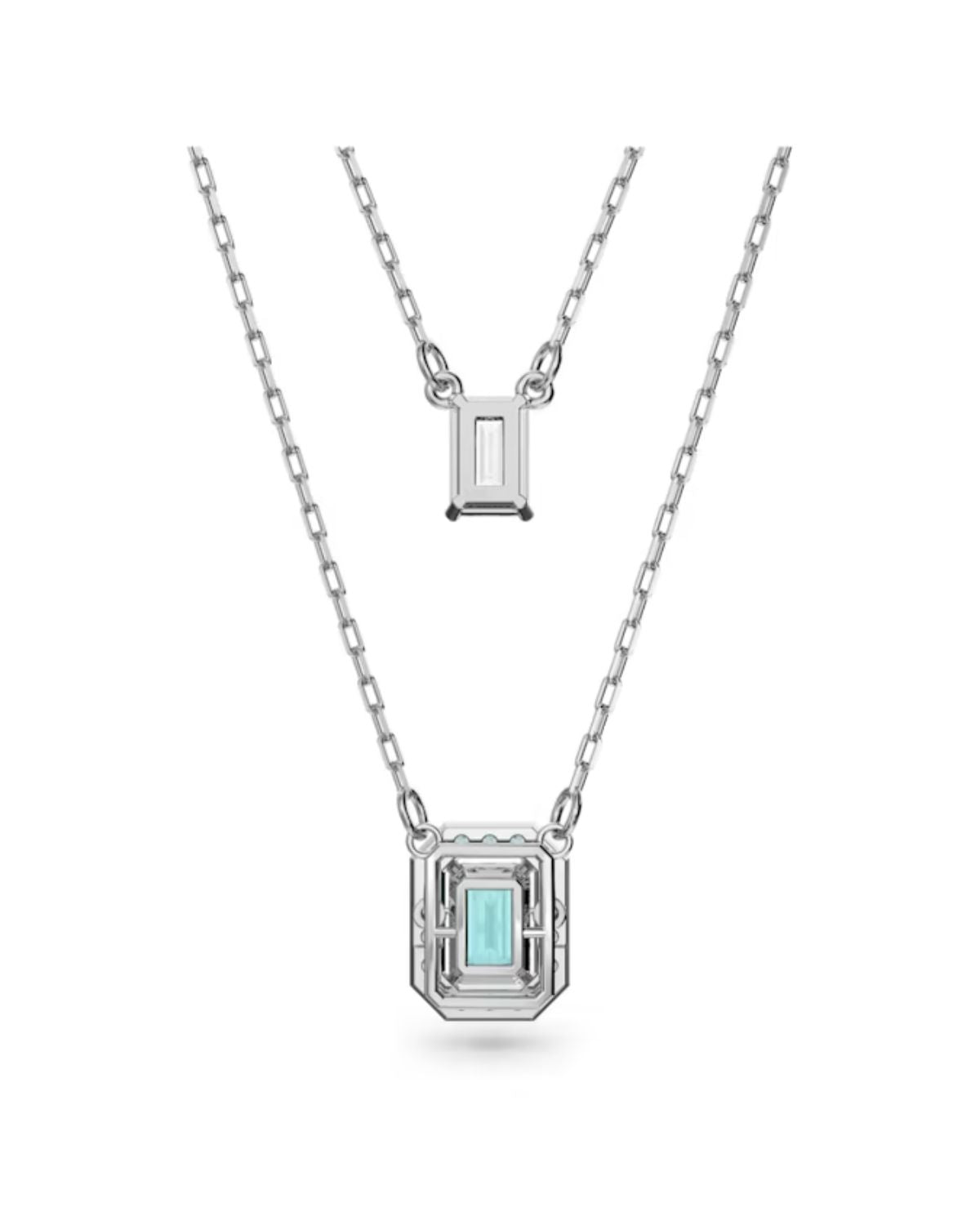 Millenia Blue Crystal Layered Necklace 5640557