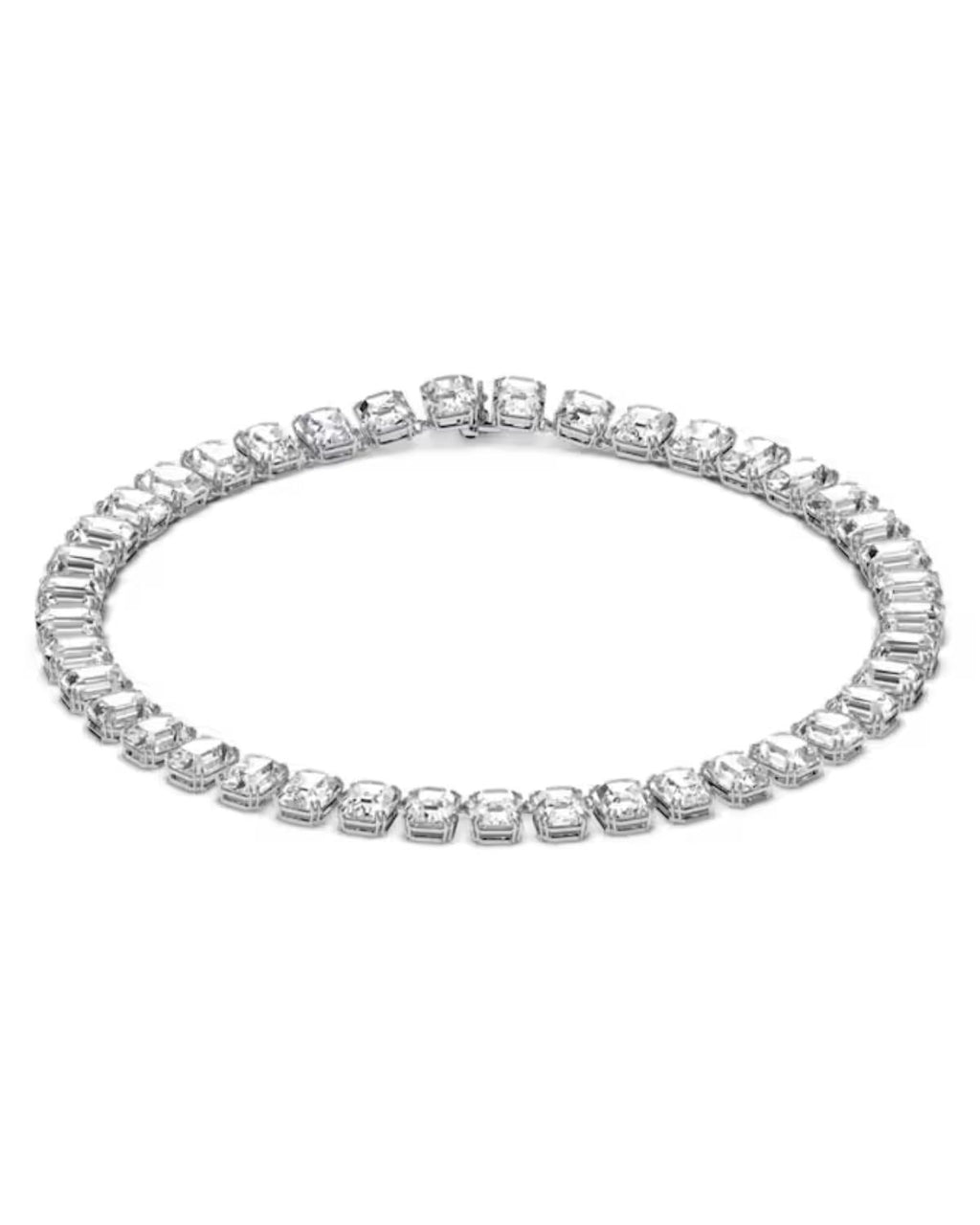 Millenia necklace Octagon cut, White, Rhodium plated 5614929
