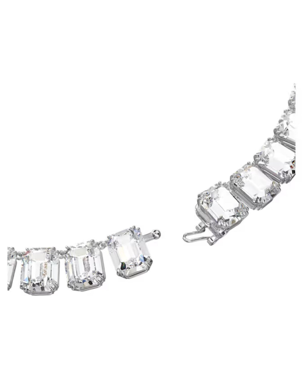 Millenia necklace Octagon cut, White, Rhodium plated 5614929