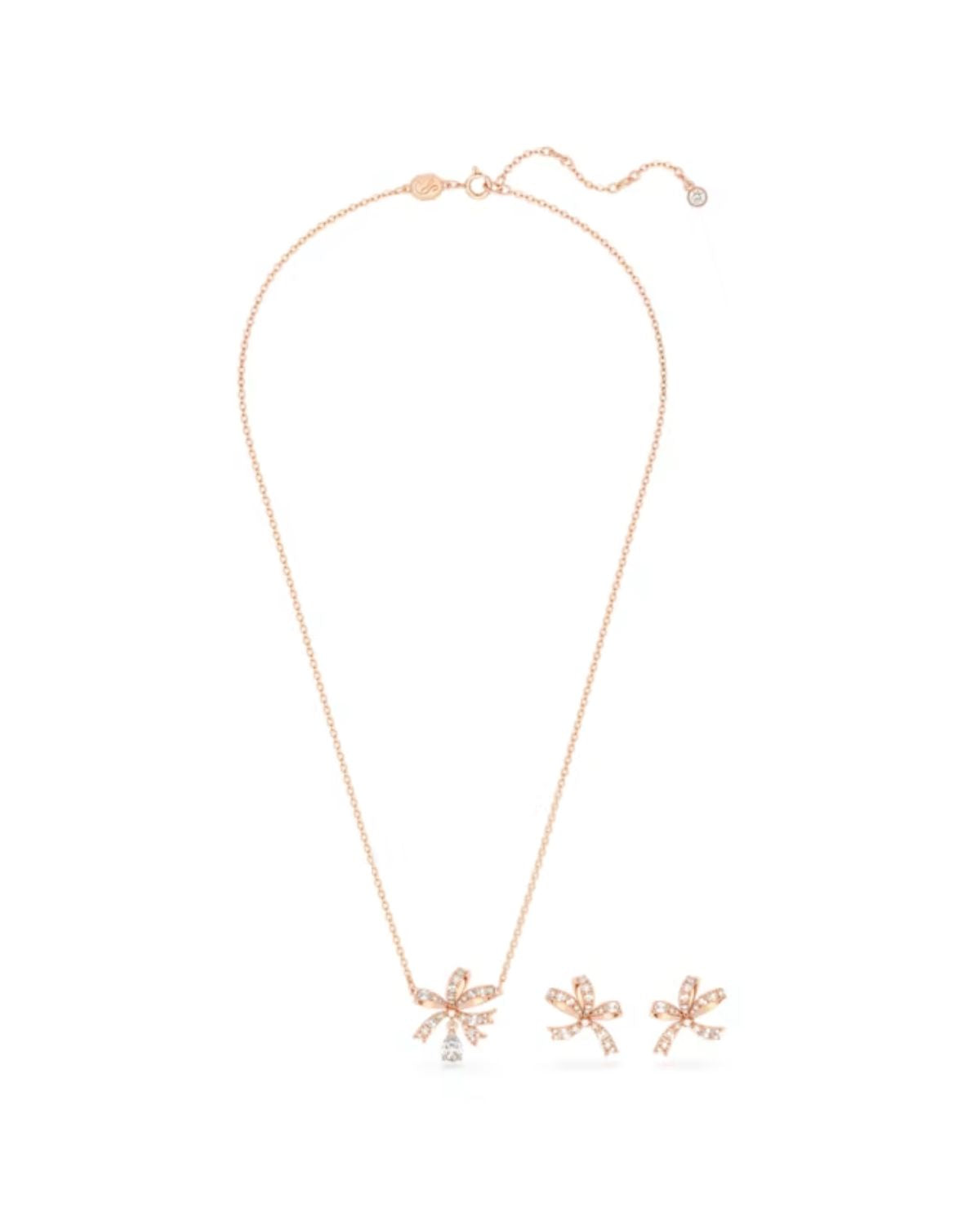 Volta Rose Gold Plated White Crystal Set 5661680