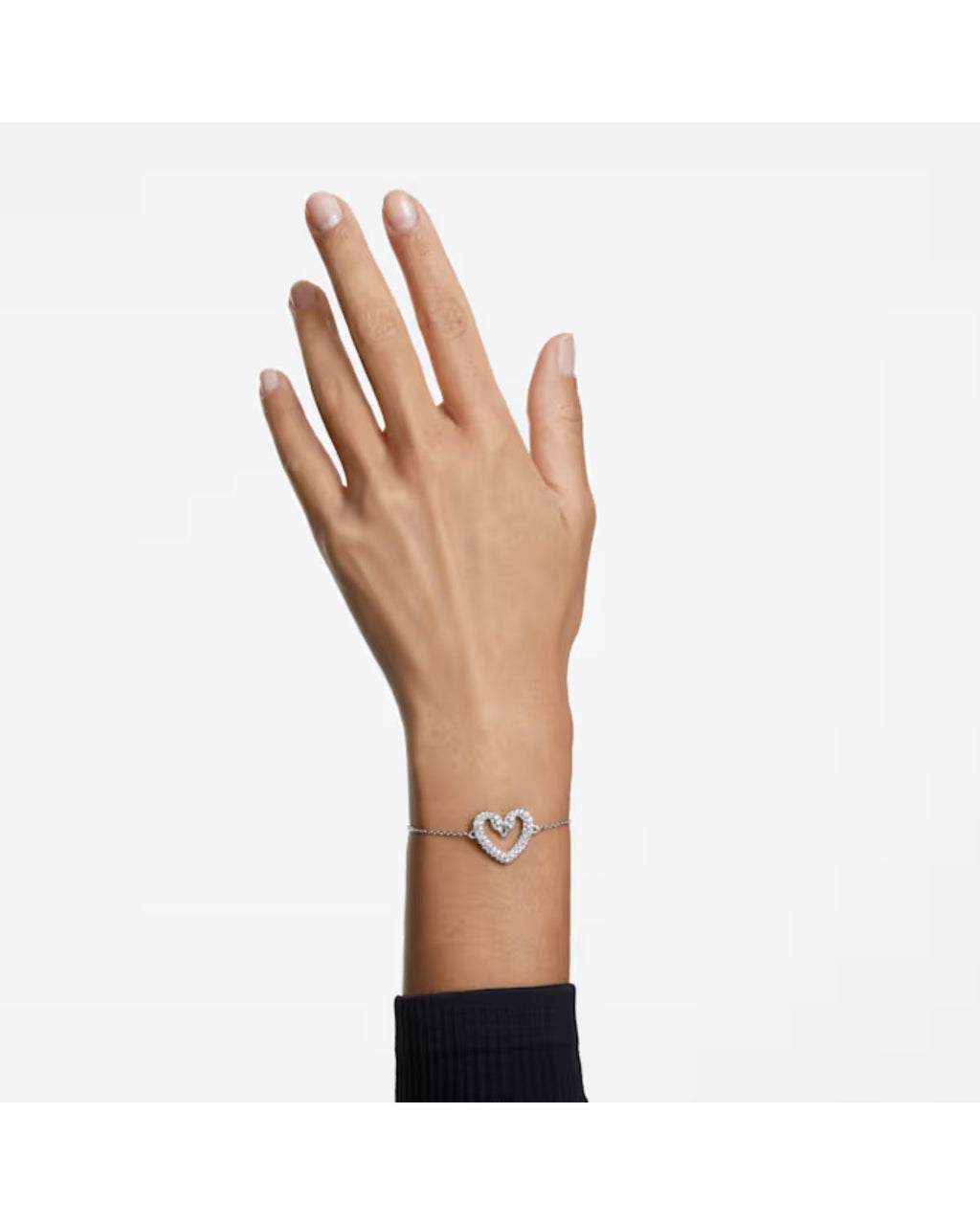 SWAROVSKI Swan Heart White Crystal Bracelet 5625534
